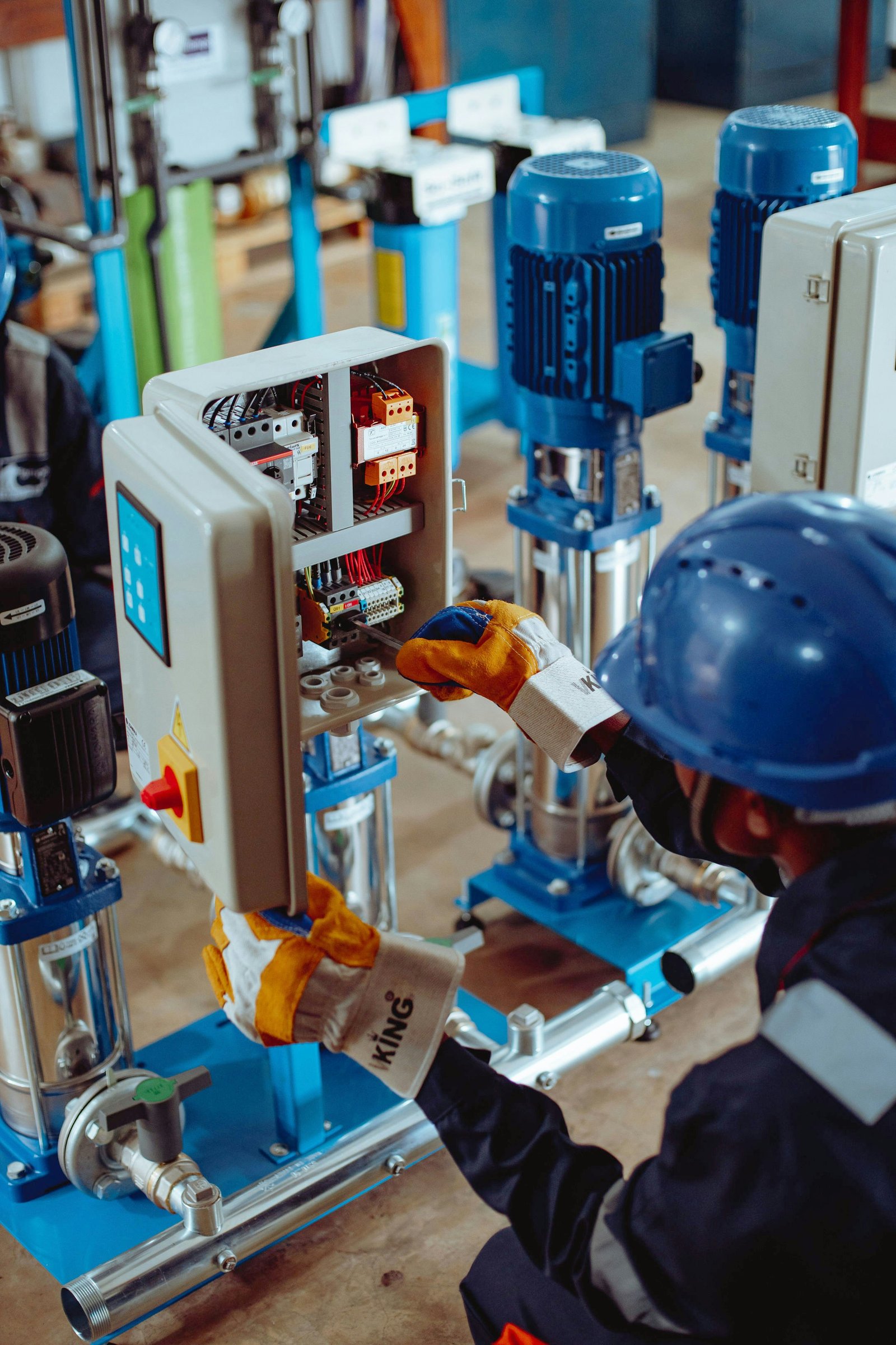 Tableros de control eléctrico industrial.